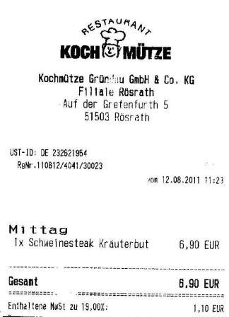 itfg Hffner Kochmtze Restaurant